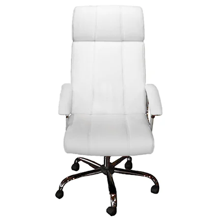 Off-White PU Office Chair